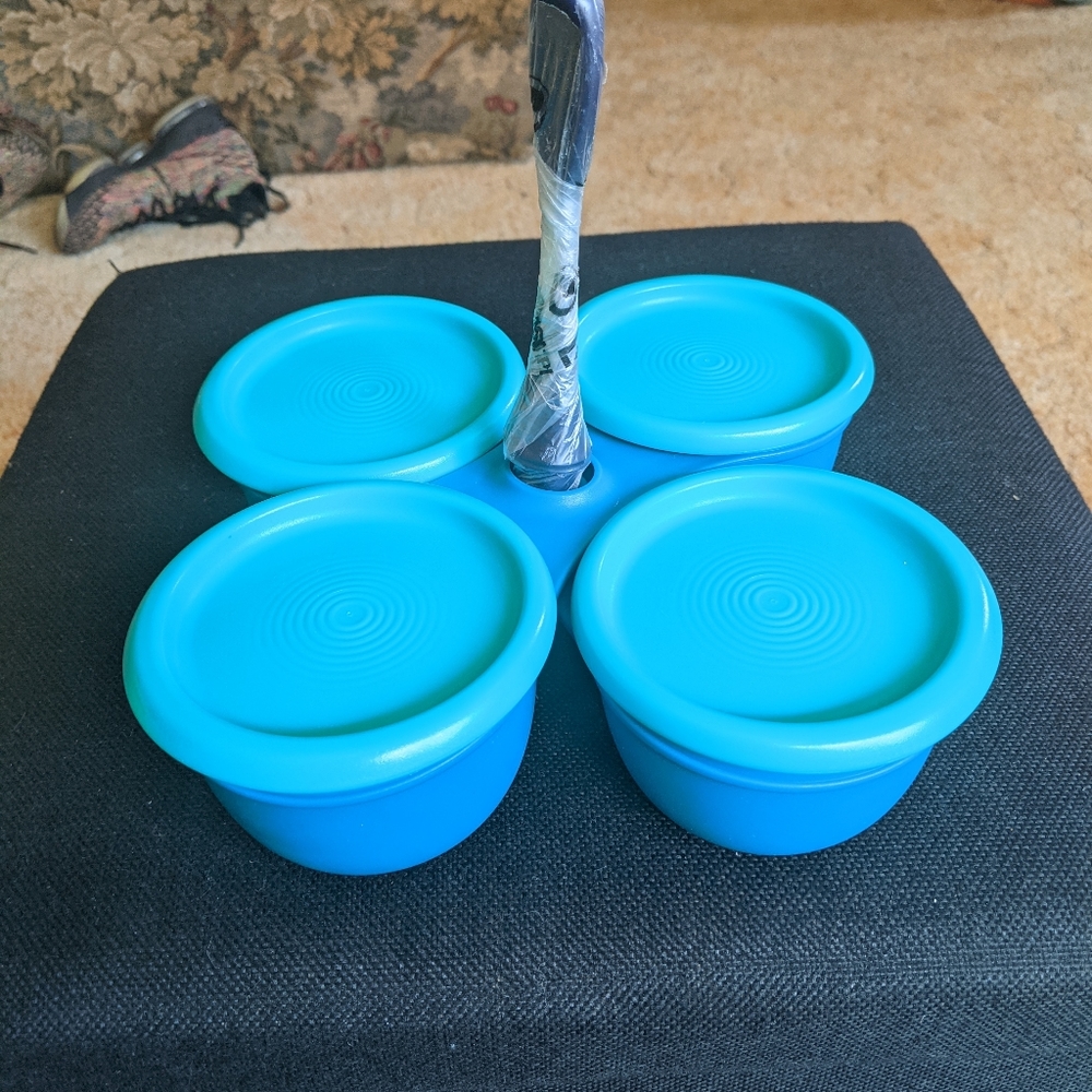 Tupperware condiment caddy